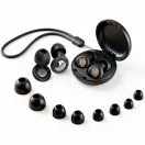 Tech-Protect QuietFit füldugó, 4db különböző méretű gumiharanggal, tokkal, fekete