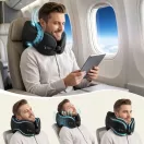 Tech-Protect ComfortRest utazó párna / nyakpárna memóriahabbal, állítható pánttal, fekete