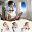 Tech-Protect ComfortRest utazó párna / nyakpárna memóriahabbal, állítható pánttal, rózsaszín