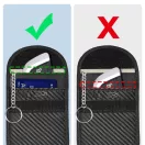 Tech-Protect KLR100 RFID blokkoló kulcstartó tok / táska, Carbon, fekete (autó kulcshoz, bankkártyához)
