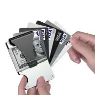   Tech-Protect Thorn RFID blokkoló kártyatartó, ezüst-fekete (bankkártyához)