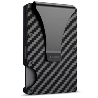   Tech-Protect Thorn RFID blokkoló kártyatartó, Carbon, fekete (bankkártyához)