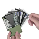 Tech-Protect Thorn RFID blokkoló kártyatartó, zöld-fekete (bankkártyához)