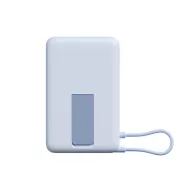   Xiaomi USB-C Powerbank / külső akkumulátor, MagSafe, kompakt, USB-C kábellel, kitámasztóval, 33W, 10.000mAh, kék