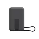 Xiaomi USB-C Powerbank / külső akkumulátor, MagSafe, kompakt, USB-C kábellel, kitámasztóval, 33W, 10.000mAh, szürke