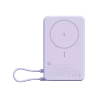   Xiaomi USB-C Powerbank / külső akkumulátor, MagSafe, kompakt, USB-C kábellel, kitámasztóval, 33W, 10.000mAh, lila