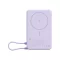 Xiaomi USB-C Powerbank / külső akkumulátor, MagSafe, kompakt, USB-C kábellel, kitámasztóval, 33W, 10.000mAh, lila