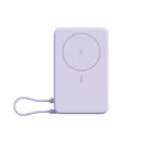 Xiaomi USB-C Powerbank / külső akkumulátor, MagSafe, kompakt, USB-C kábellel, kitámasztóval, 33W, 10.000mAh, lila
