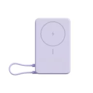   Xiaomi USB-C Powerbank / külső akkumulátor, MagSafe, kompakt, USB-C kábellel, kitámasztóval, 33W, 10.000mAh, lila