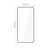   Tech-Protect Glass Fit+ Samsung Galaxy A27 kijelzővédő üvegfólia, fekete (2db)