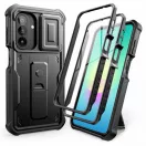 Tech-Protect Kevlar Cam+ Samsung A27 tok kameravédelemmel, kitámasztóval, megerősített sarokkal, fekete