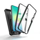 Tech-Protect Kevlar Cam+ Samsung A27 tok kameravédelemmel, kitámasztóval, megerősített sarokkal, fekete