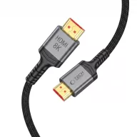   Tech-Protect UltraBoost HDMI 2.1 kábel, 4K 120Hz / 8K 60Hz, 1m, fekete