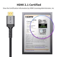   Tech-Protect UltraBoost HDMI 2.1 kábel, 4K 120Hz / 8K 60Hz, 1m, fekete