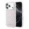 Karl Lagerfeld PU Perforated Gold Dots Apple iPhone 17 Pro mágneses tok, MagSafe, rózsaszín-arany