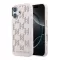 Karl Lagerfeld PU Perforated Monogram Apple iPhone 17 mágneses tok, MagSafe, rózsaszín-arany