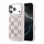 Karl Lagerfeld PU Perforated Monogram Apple iPhone 17 Pro Max mágneses tok, MagSafe, rózsaszín-arany
