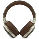 Guess Metal 4G Script Logo vezeték nélküli fejhallgató, bluetooth, ENC, barna-arany