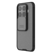   Nillkin CamShield Pro Xiaomi 17T Pro műanyag hátlap tok kameravédelemmel, átlátszó-fekete