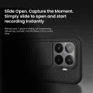 Nillkin CamShield Pro Xiaomi 17T Pro műanyag hátlap tok kameravédelemmel, átlátszó-fekete