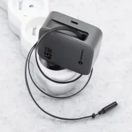   Forcell F-Energy VT-R5 USB-C hálózati töltő adapter USB-C kábellel, QC4.0, 3A, 45W, ezüst