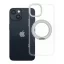 Apple iPhone 14 tok, gyűrűs kitámasztóval, kameravédő peremmel, MagSafe, átlátszó-fekete