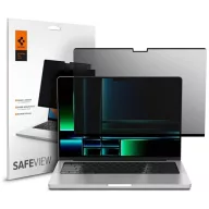   Spigen Safe View Apple Macbook Pro 14 2021/2025 tempered glass betekintésgátló kijelzővédő fólia, privacy