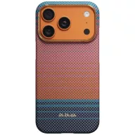   Pitaka Edge Apple iPhone 18 Pro / 17 Pro hátlap tok, MagSafe, Aramid, sunset (California Dream 04)