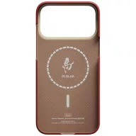   Pitaka Edge Apple iPhone 18 Pro / 17 Pro hátlap tok, MagSafe, Aramid, piros-fekete (Horse Painting)