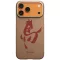 Pitaka Edge Apple iPhone 18 Pro / 17 Pro hátlap tok, MagSafe, Aramid, arany-piros (Horse Painting)