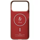 Pitaka Edge Apple iPhone 18 Pro / 17 Pro hátlap tok, MagSafe, Aramid, arany-piros (Horse Painting)