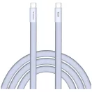 Verbatim SoftTouch USB-C-USB-C töltő- és adatkábel, 60W, PD3.0, 1,2m, lila