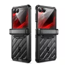Supcase Beetle Pro Samsung Galaxy Z Flip 8 ütésálló tok, kijelző védelemmel, kitámasztóval, fekete