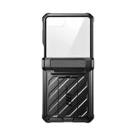   Supcase Beetle Pro Samsung Galaxy Z Flip 8 ütésálló tok, kijelző védelemmel, kitámasztóval, fekete