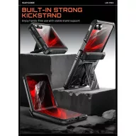   Supcase Beetle Pro Samsung Galaxy Z Flip 8 ütésálló tok, kijelző védelemmel, kitámasztóval, fekete