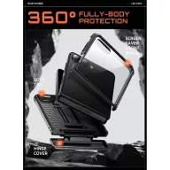   Supcase Beetle Pro Samsung Galaxy Z Flip 8 ütésálló tok, kijelző védelemmel, kitámasztóval, fekete
