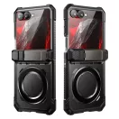 Supcase UB Grip Mag Samsung Galaxy Z Flip 8 ütésálló tok, kijelző védelemmel, kitámasztóval, Magsafe, fekete