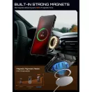 Supcase UB Grip Mag Samsung Galaxy Z Flip 8 ütésálló tok, kijelző védelemmel, kitámasztóval, Magsafe, fekete