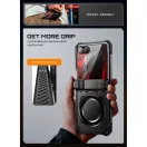 Supcase UB Grip Mag Samsung Galaxy Z Flip 8 ütésálló tok, kijelző védelemmel, kitámasztóval, Magsafe, fekete