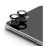   Ringke Samsung Galaxy Z Flip 8 tempered glass kamera védő üvegfólia felhelyező kerettel, fekete (2db)