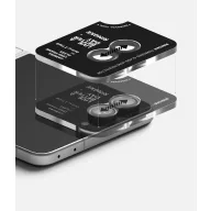   Ringke Samsung Galaxy Z Flip 8 tempered glass kamera védő üvegfólia felhelyező kerettel, fekete (2db)