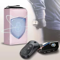  Tech-Protect KLR300 RFID blokkoló tartó / táska, rózsaszín (autó kulcshoz)