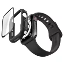 Spigen Thin Fit 360 Apple Watch SE 1 / 2 / 3 / S4 / S5 / S6 tok kijelző védelemmel, 44mm, Black, fekete