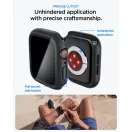 Spigen Thin Fit 360 Apple Watch SE 1 / 2 / 3 / S4 / S5 / S6 tok kijelző védelemmel, 44mm, Black, fekete