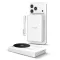 Tech-Protect PB40 LifeMag Powerbank / külső akkumulátor, MagSafe, kompakt, 25W, QI2.2, 10000mAh, fehér.ezüst
