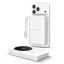 Tech-Protect PB40 LifeMag Powerbank / külső akkumulátor, MagSafe, kompakt, 25W, QI2.2, 10000mAh, fehér.ezüst