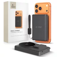   Tech-Protect PB40 LifeMag Powerbank / külső akkumulátor, MagSafe, kompakt, 25W, QI2.2, 10000mAh, fekete