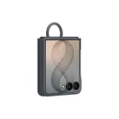 Samsung Galaxy Z Flip 8 Silicone Magnetic Cover with Ring, gyári szilikon tok gyűrűvel, fekete, EF-EF776CBE
