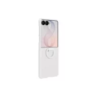   Samsung Galaxy Z Flip 8 Silicone Magnetic Cover with Ring, gyári szilikon tok gyűrűvel, fehér, EF-EF776CWE