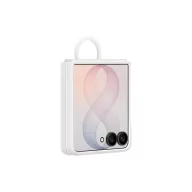   Samsung Galaxy Z Flip 8 Silicone Magnetic Cover with Ring, gyári szilikon tok gyűrűvel, fehér, EF-EF776CWE